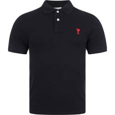 Luomukangas Polo paidat Ami Paris Ami de Coeur Polo Shirt - Black