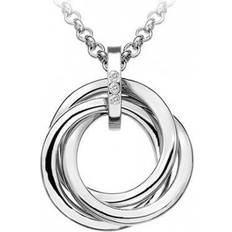 Friendship Jewellery Necklaces Hot Diamonds Trio Pendant - Silver