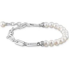 Silber - Unisex Armbänder Thomas Sabo Bracelet - Silver/Pearls