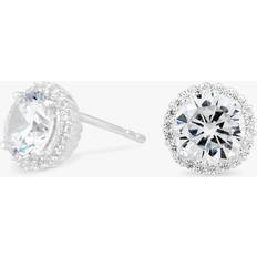 Simply Pave Surround Earrings