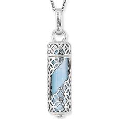 Angel Whisperer Agate Healing Stone Necklace ERN-HEAL-BA-M
