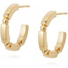 Daisy London Stacked Sterling Chunky Hoops EB8007_SLV