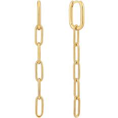 Ania Haie Chain Reaction Shiny Cable Link Drop Earrings E021-02G