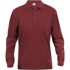 Viskose Polotrøjer Clique Classic Lincoln Long-Sleeved Polo Shirt - Bordeaux