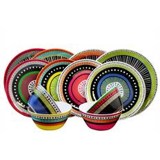 Gibson Overseas 107282.12 Gh Almira Melamine Dw Set 12 Pc Servizio da Tavola 12pcs