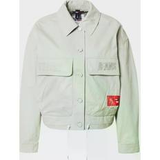 Tencel Jackets Tommy Hilfiger Women's jacket with buttons and front pockets. Beige