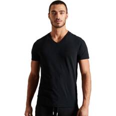 Superdry Man Tops Superdry Essential T-shirt V-hals en Logo - Lichtgrijs Grootte