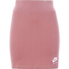 Nike Pink Skirts Nike Air Ribstrikket nederdel glaze-Lyserød Lyserød