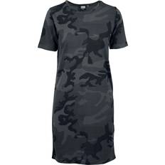 Camouflage Dresses Urban Classics Ladies Camo Tee Dress Medium-length dress dark camo