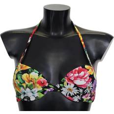 Dolce & Gabbana Multicolor Floral Print Beachwear Bikini Tops IT2