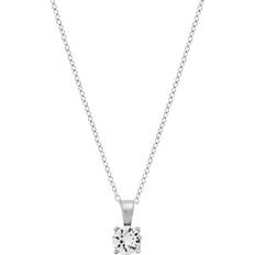 Edblad Kristall Halsband Edblad Leonore Necklace - Silver/Transparent
