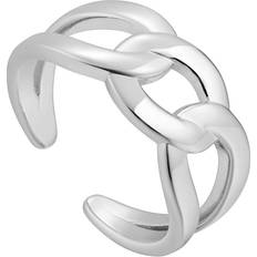 Chain Reaction Rhodium Wide Curb Chain Ring R021-02H