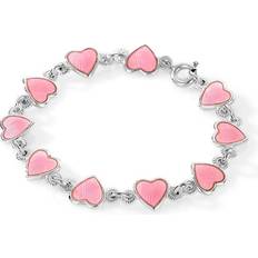 Pia & Per Hearts Bracelet - Silver/Pink/White
