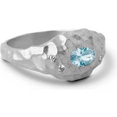 ENAMEL Copenhagen Leia Ring - Clear Blue/Clear