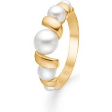 Mads Z Swirl Ring 14 kt - Gold