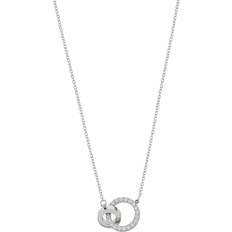 Cubic Zircon Halsband Edblad Eternal Orbit Necklace - Silver/Transparent