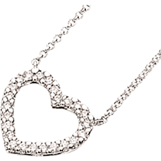 Diamanter - Hvidguld Halskæder Scrouples Pendant Necklace - Silver/Diamond