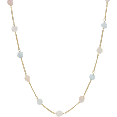 Christina Jewelry Morganite Necklace - Gold/Multicolour