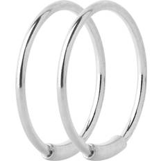 Maria Black Basic Hoop Earrings - Silver