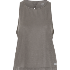 Casall Texture Tank Open Back - Graphite Grey