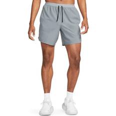 Nike Men's Dri Fit 7" Unlined Running Shorts - Smoke Grey/Black