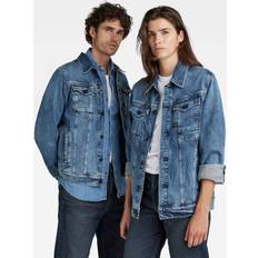 G-Star Raw Men's Faded Santorini Blue Arc 3D Burten Stretch Slim Denim Jacket