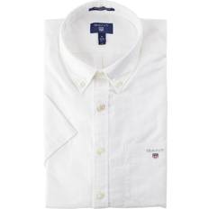 Oxfordskjorter - Rød Gant THE OXFORD SHIRT REG SS BD Lysrød