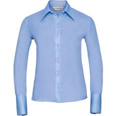 Russell Russell Collection Ladies/Womens långärmad Ultimate Non-Iron-skjorta med lång ärm Bright Sky