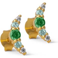 ENAMEL Copenhagen Refine Earrings - Gold/Multicolour