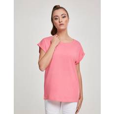 Beige T-shirts Urban Classics Femme Ladies Extended Shoulder Tee - Rose