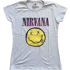 Nirvana Nirvana Xerox Smiley Ladies T-shirt