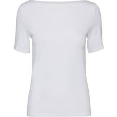 Vero Moda Camiseta De Manga Corta Panda Modal - Blanco