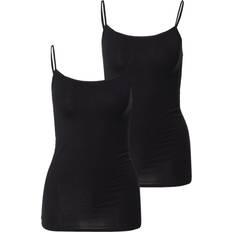 Schiesser Ropa interior Schiesser Mujer Espagueti 2-Pack Jersey Sencillo Serie 95/5 - Black