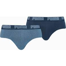 Puma Rood Herenondergoed Puma Slip Met Logoband Set Van 2 - Blauw