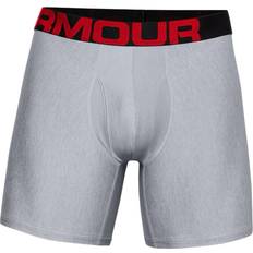 Under Armour Elastano/Lycra/Spandex Ropa interior de hombre Under Armour Men's Tech 6" Boxerjock 2-pack - Mod Gray Light Heather/Jet Gray Light Heather