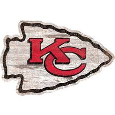 Fan Creations Kansas City Chiefs Distressed Logo Cutout Sign Board