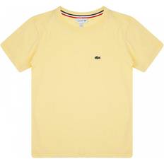 Lacoste Kid's Crew Neck Cotton Jersey T-shirt - Yellow