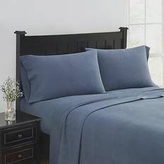London fog sheets London Fog Solid Flannel Bed Sheet Blue (243.84x175.26cm)
