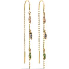 Mads Z Blå Øreringe Mads Z Papageno Earrings - Gold/Multicolour