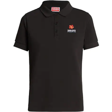 Kenzo Women Polo Shirts Kenzo Crest Logo Polo Shirt - Black