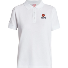Kenzo Women Polo Shirts Kenzo Crest Logo Polo Shirt - White