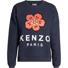 Kenzo sweatshirt dam Kenzo Poppy Graphic Crewneck Sweatshirt - Midnight Blue