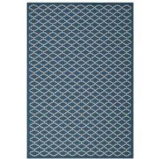 Safavieh Courtyard Durres Beige, Blå 160.02x231.14cm