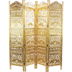 Gold Room Dividers Ridge Road Décor Traditional Elephant Room Divider 80x72"