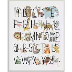 Boho Animal ABC Plaque Art 