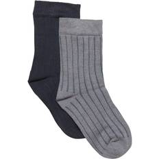 Minymo Strømper 2-Pak Creme/Navy Strømper