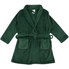 Girls - Green Bath Robes Leveret Kid's Shawl Collar Fleece Robe - Green