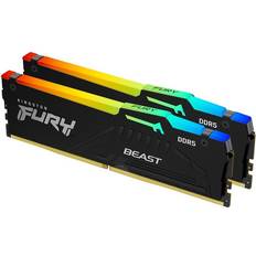 Kingston fury beast rgb 32gb 2x16gb Kingston Fury Beast RGB DDR5 4800MHz 2x16GB ECC (KF548C38BBAK2-32)