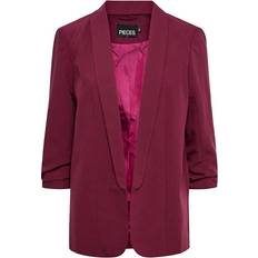 Élasthanne/Lycra/Spandex Blazers Pieces Bosella Blazer - Grape Wine