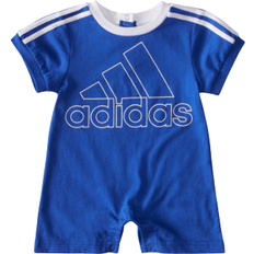 Playsuits Adidas 3-Stripes Cotton Shortie Romper - Royal Blue (FZ9690)